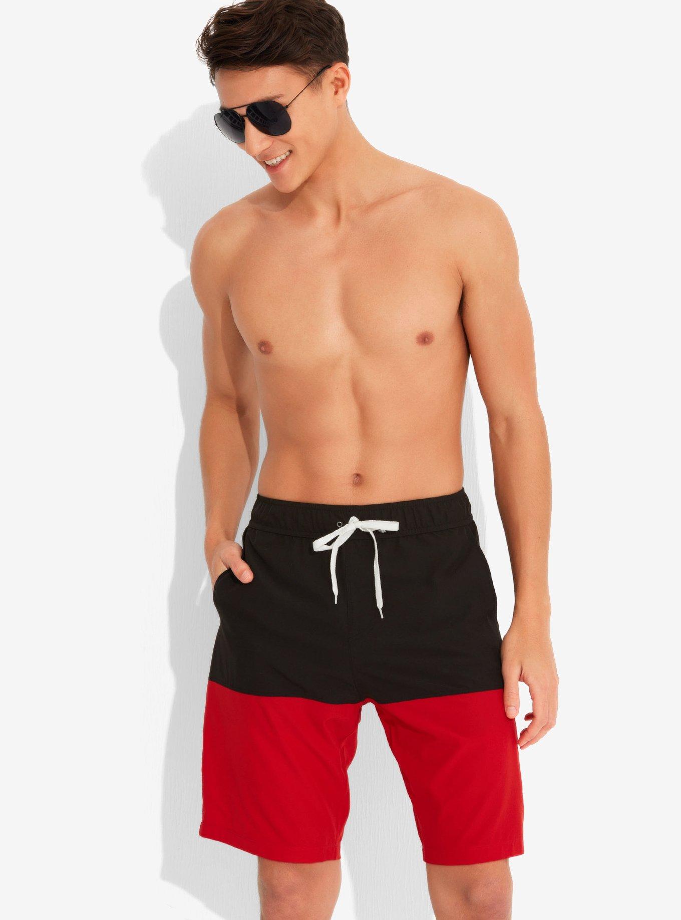 Our Universe Disney Mickey Mouse Swim Trunks, MULTI, hi-res