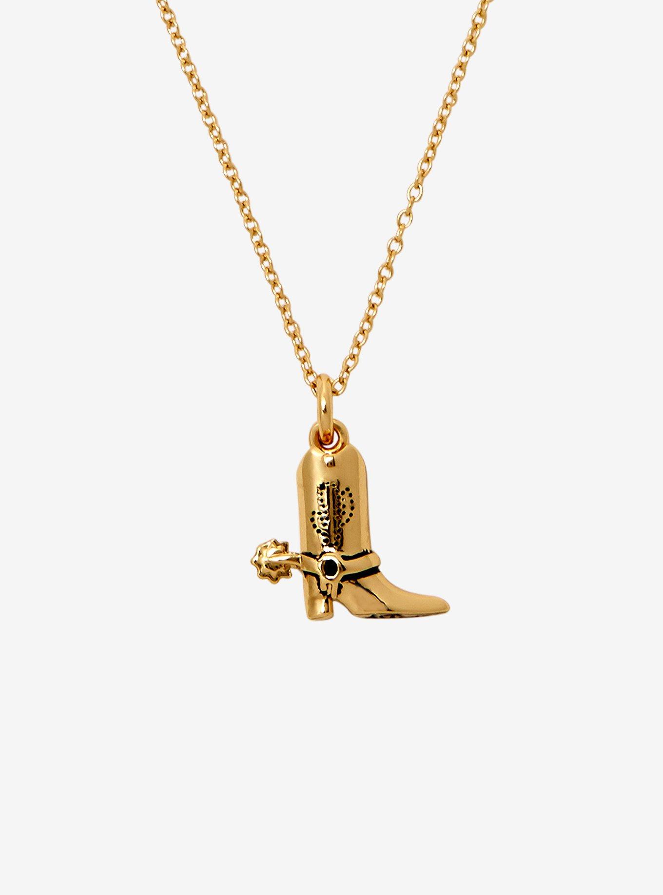 Disney Pixar Toy Story Woody Boot Dainty Charm Necklace, , hi-res