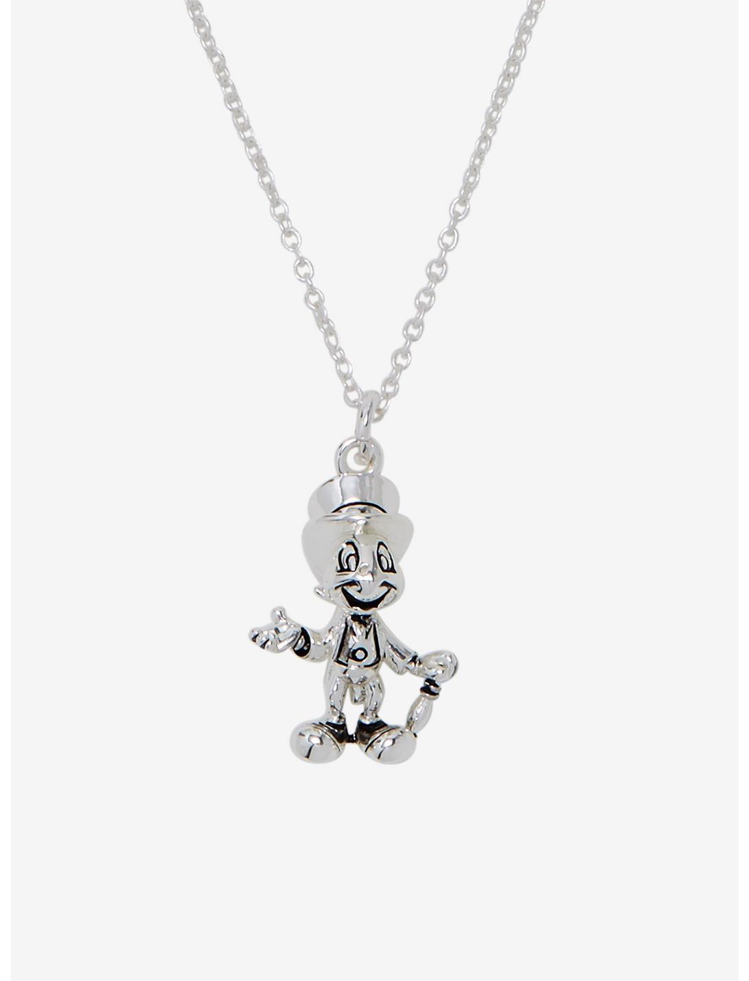 Disney Pinocchio Jiminy Cricket Dainty Charm Necklace, , hi-res