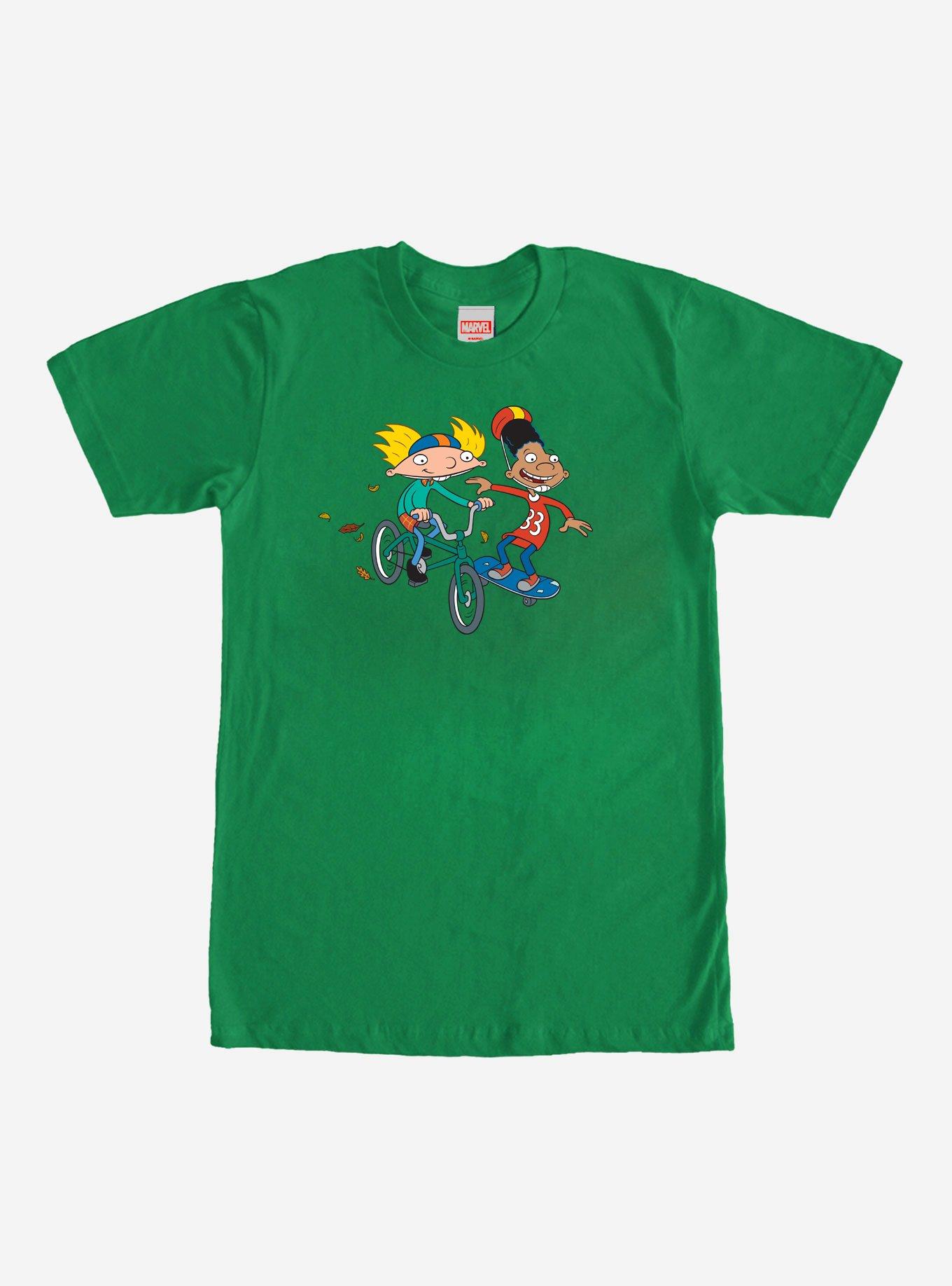 Hey Arnold! Biking & Skating T-Shirt, KELLY GREEN, hi-res