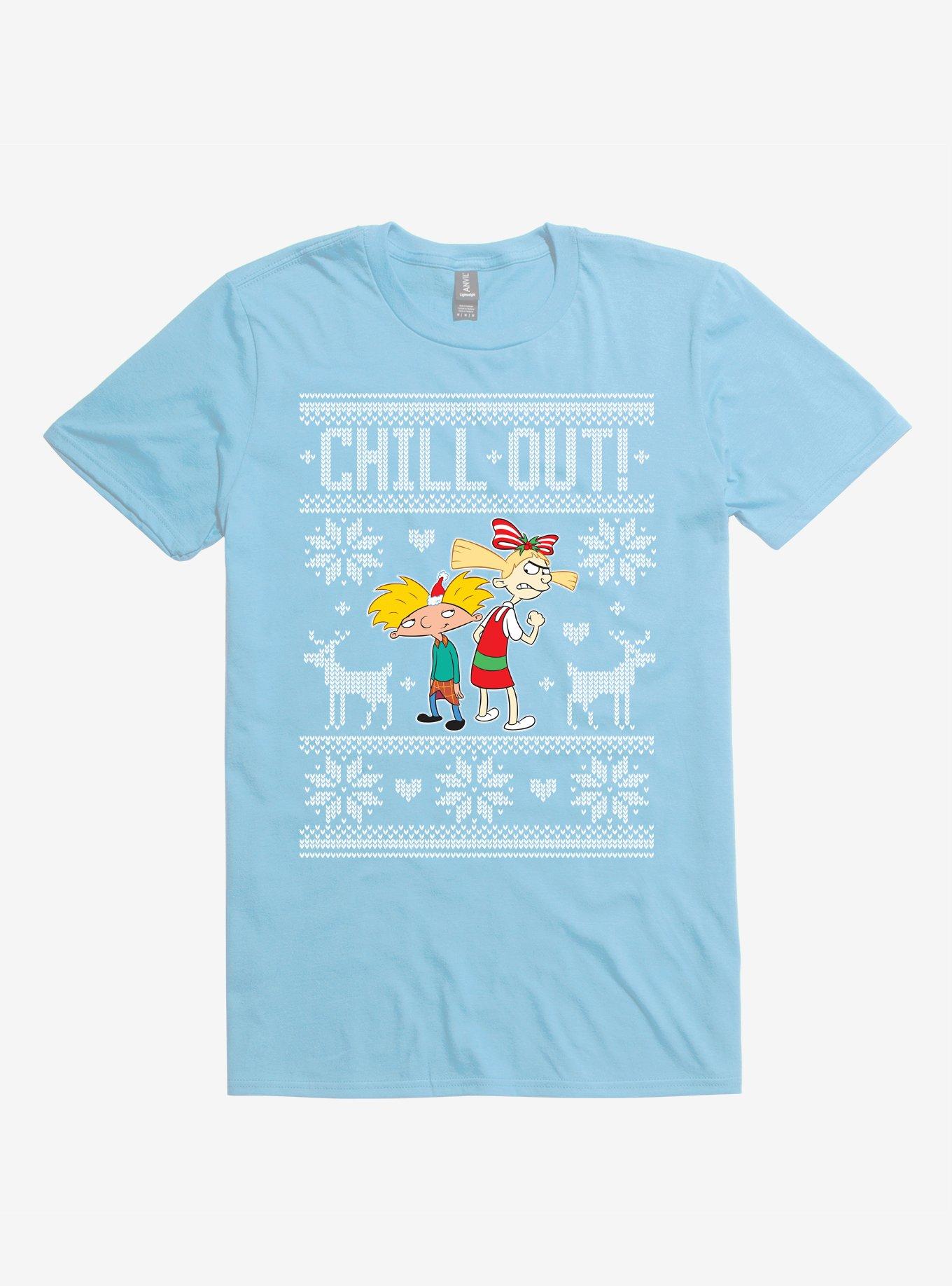 Hey Arnold! Chill Out T-Shirt, LIGHT BLUE, hi-res