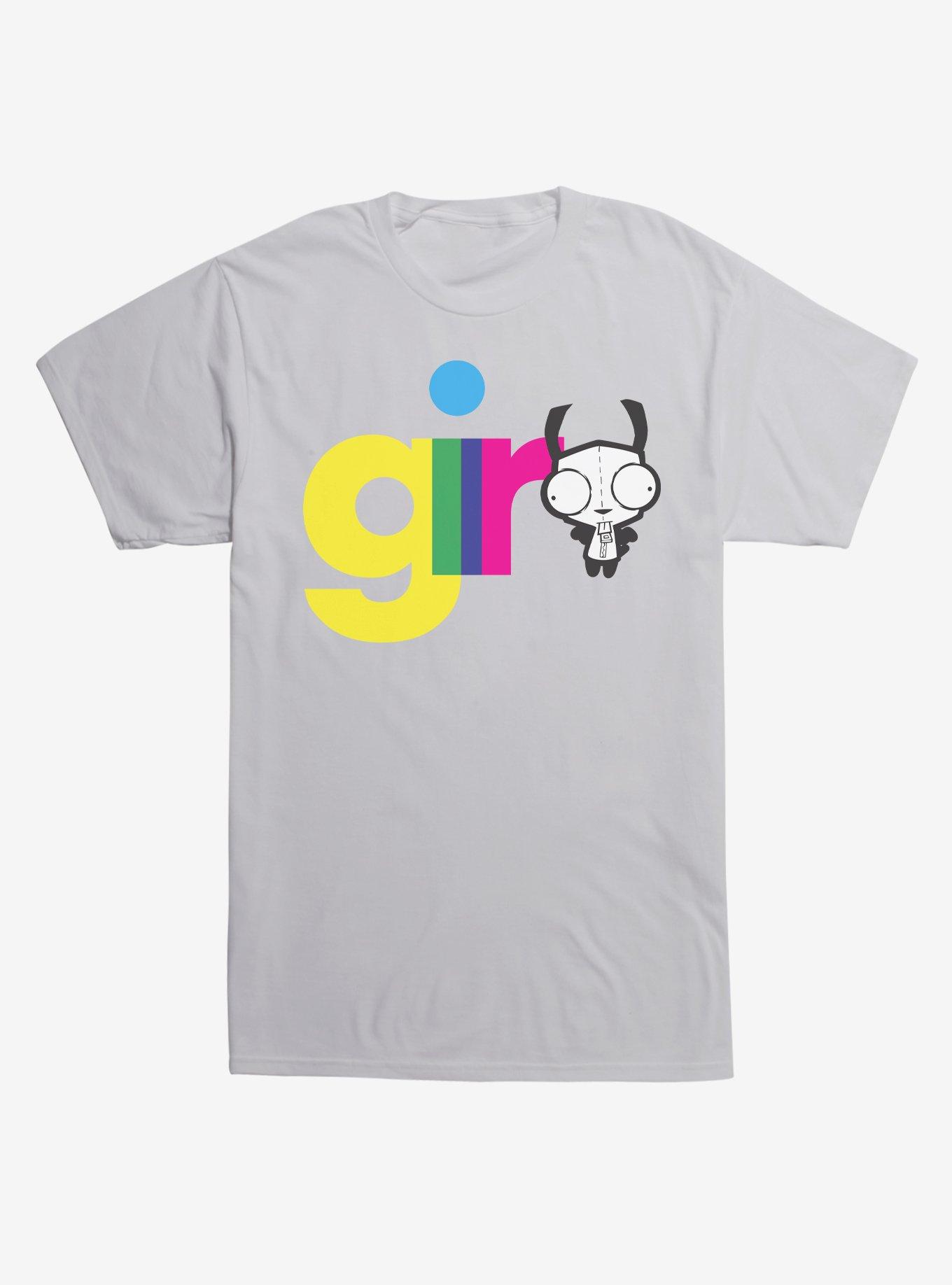 Invader Zim Gir Neon Script T-Shirt, , hi-res