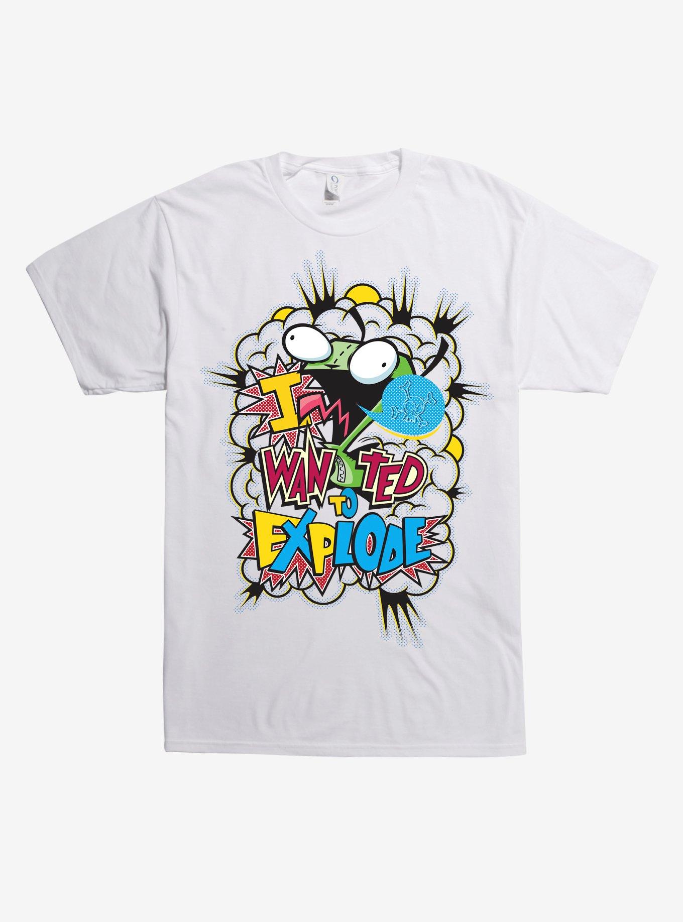 Invader Zim I Wanted To Explode T-Shirt, , hi-res