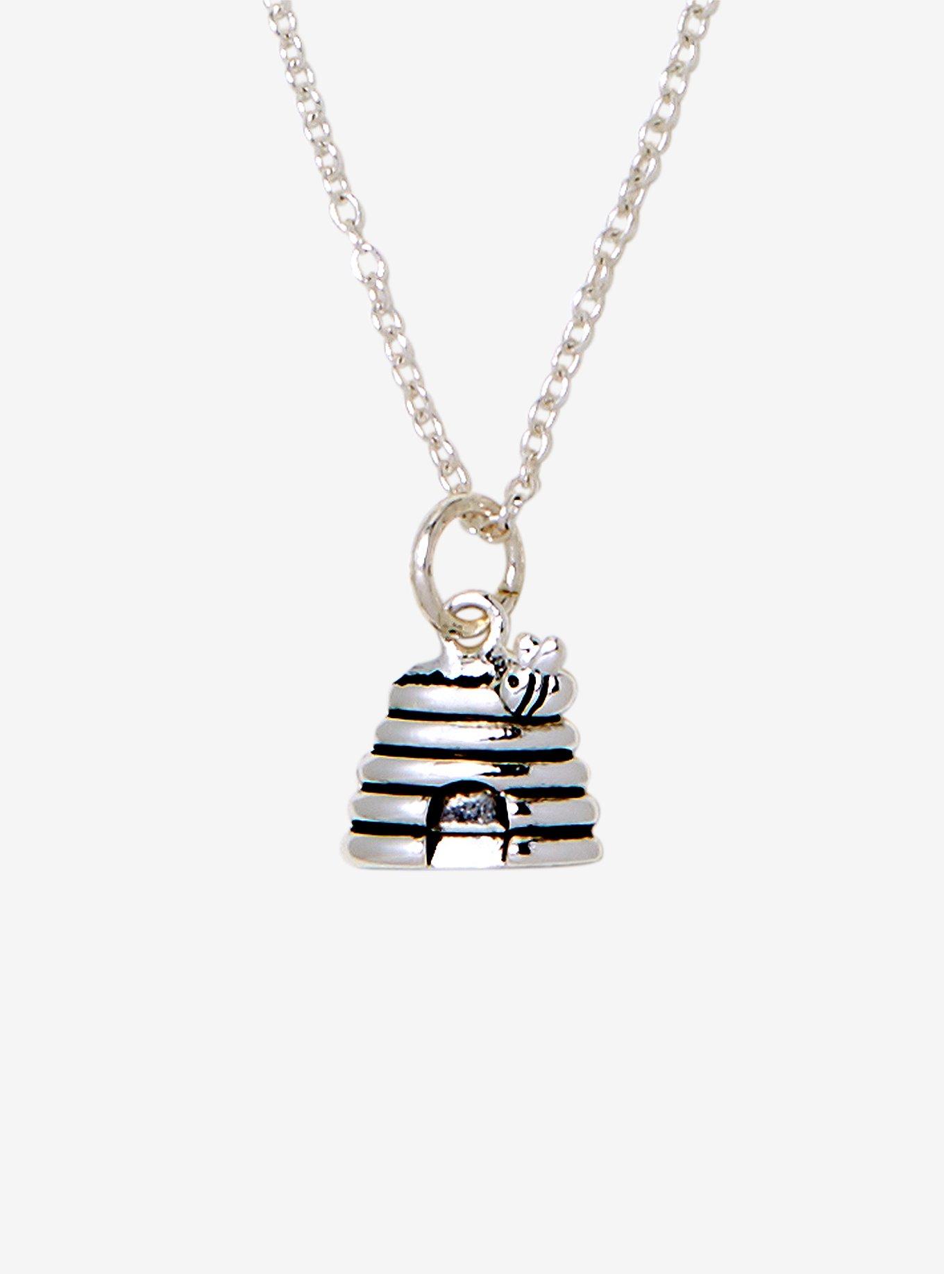 Disney Winnie The Pooh Beehive Dainty Charm Necklace, , hi-res