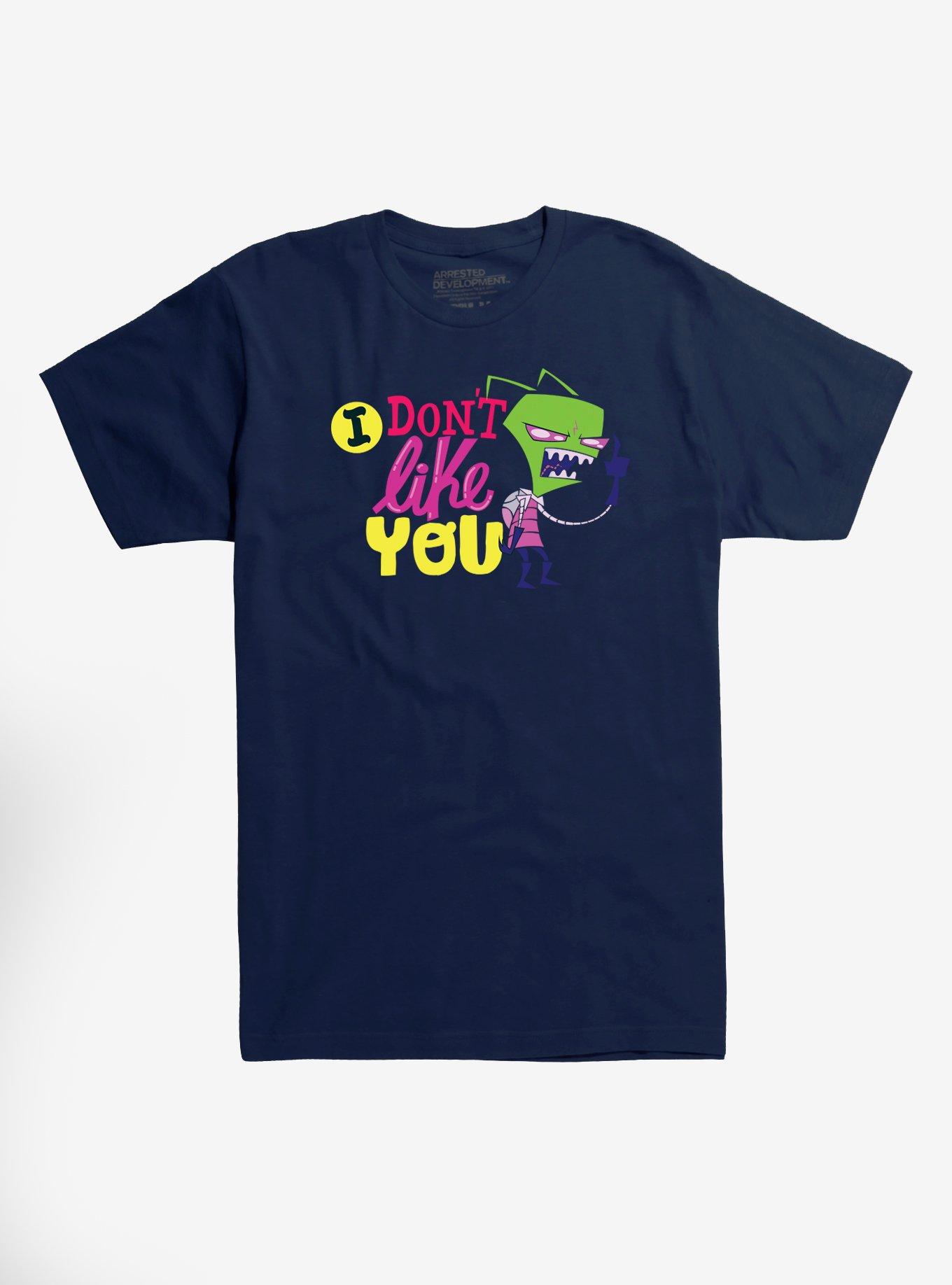 Invader Zim I Don't Like You T-Shirt, NAVY, hi-res