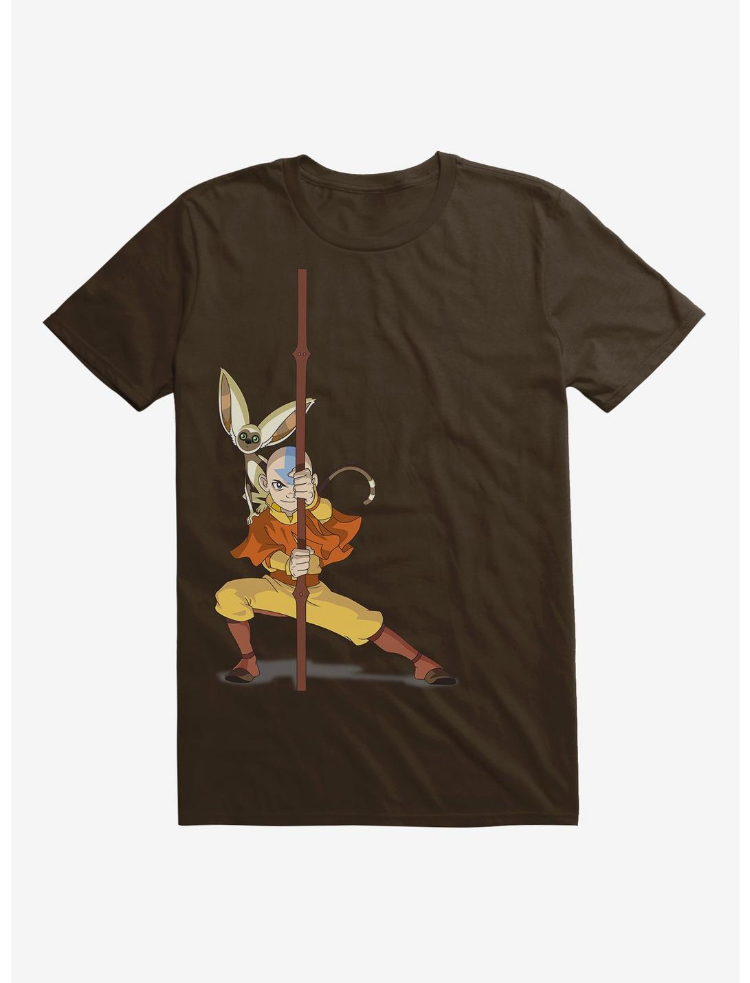 Avatar: The Last Airbender Aang Airbending T-Shirt, CHOCOLATE, hi-res