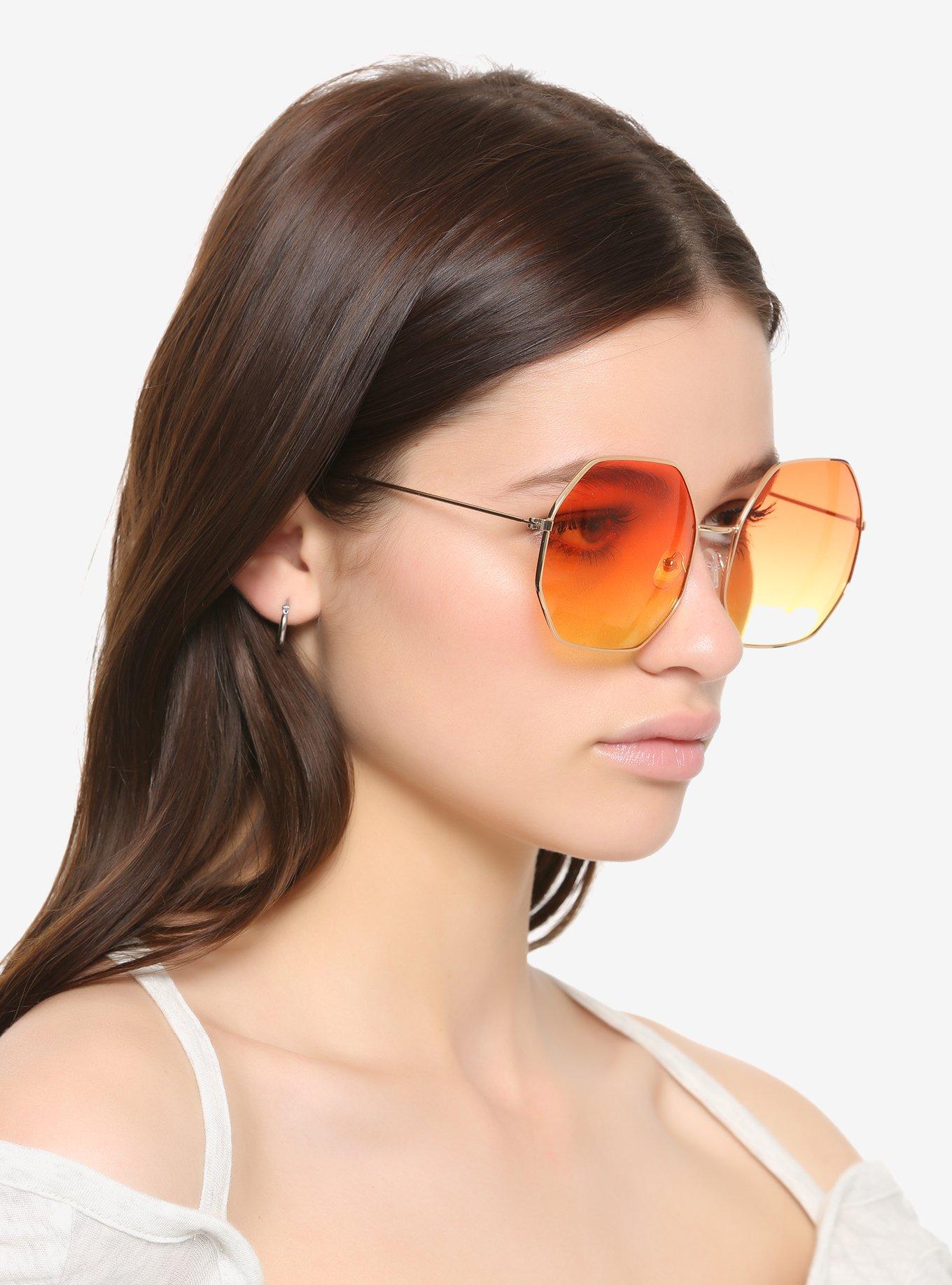 Octagonal Sunset Ombre Sunglasses, , hi-res