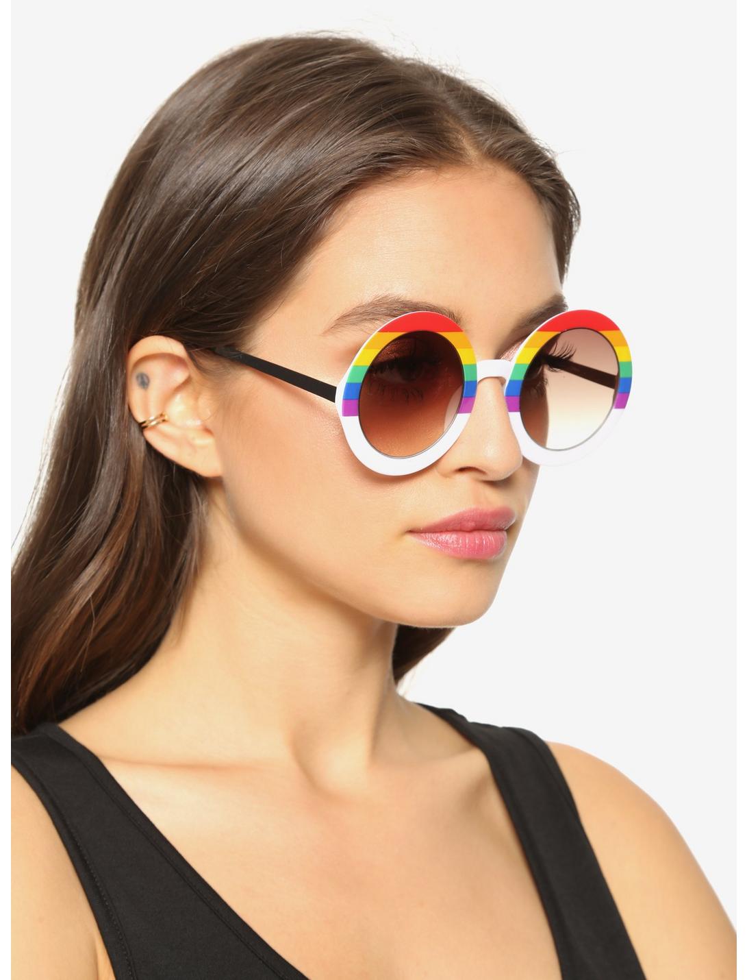 Rainbow Round Sunglasses, , hi-res