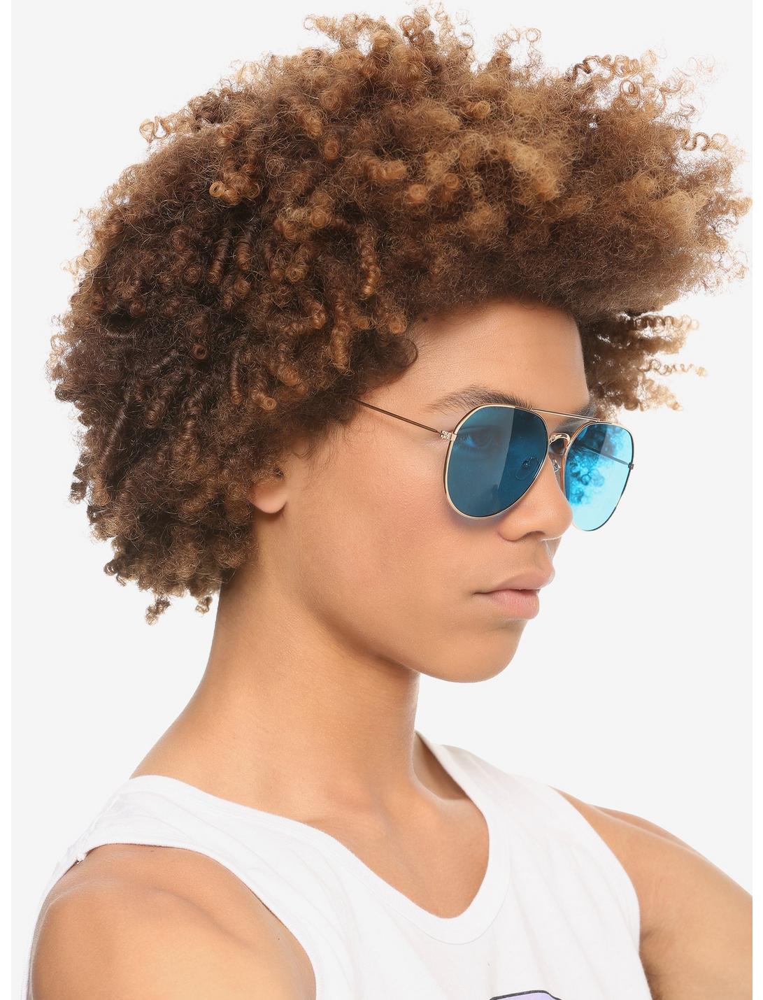Blue Aviator Sunglasses, , hi-res