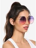 Purple To Pink Octagon Sunglasses, , hi-res