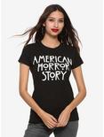 American Horror Story Logo Girls T-Shirt, WHITE, hi-res