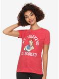 Disney Beauty And The Beast My Weekend Is Booked Girls T-Shirt, MULTI, hi-res
