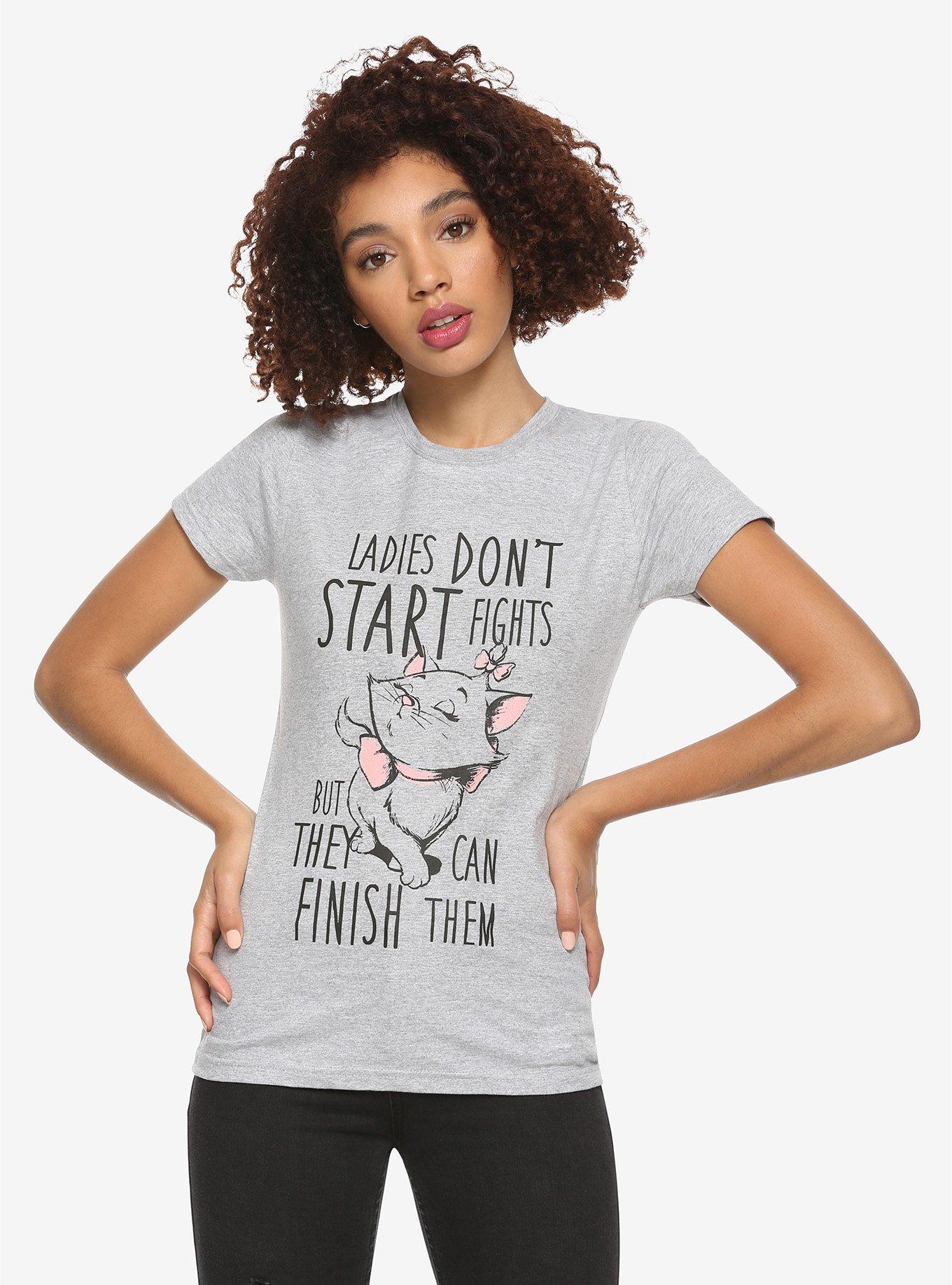 Disney The Aristocats Marie Ladies Don't Start Fights Girls T-Shirt, MULTI, hi-res