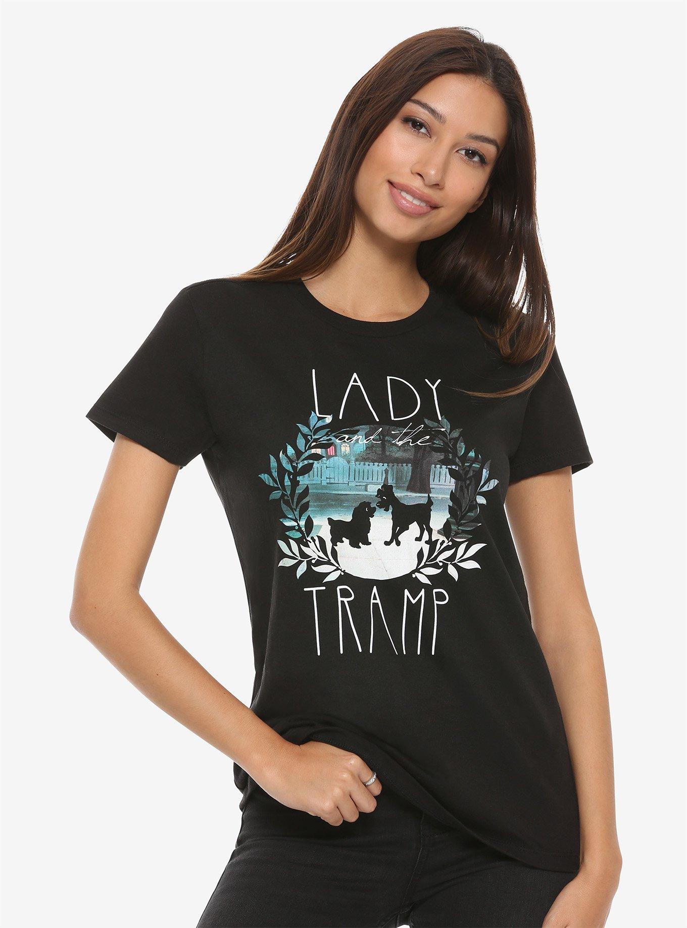 Disney Lady And The Tramp Silhouette Girls T-shirt | Hot Topic