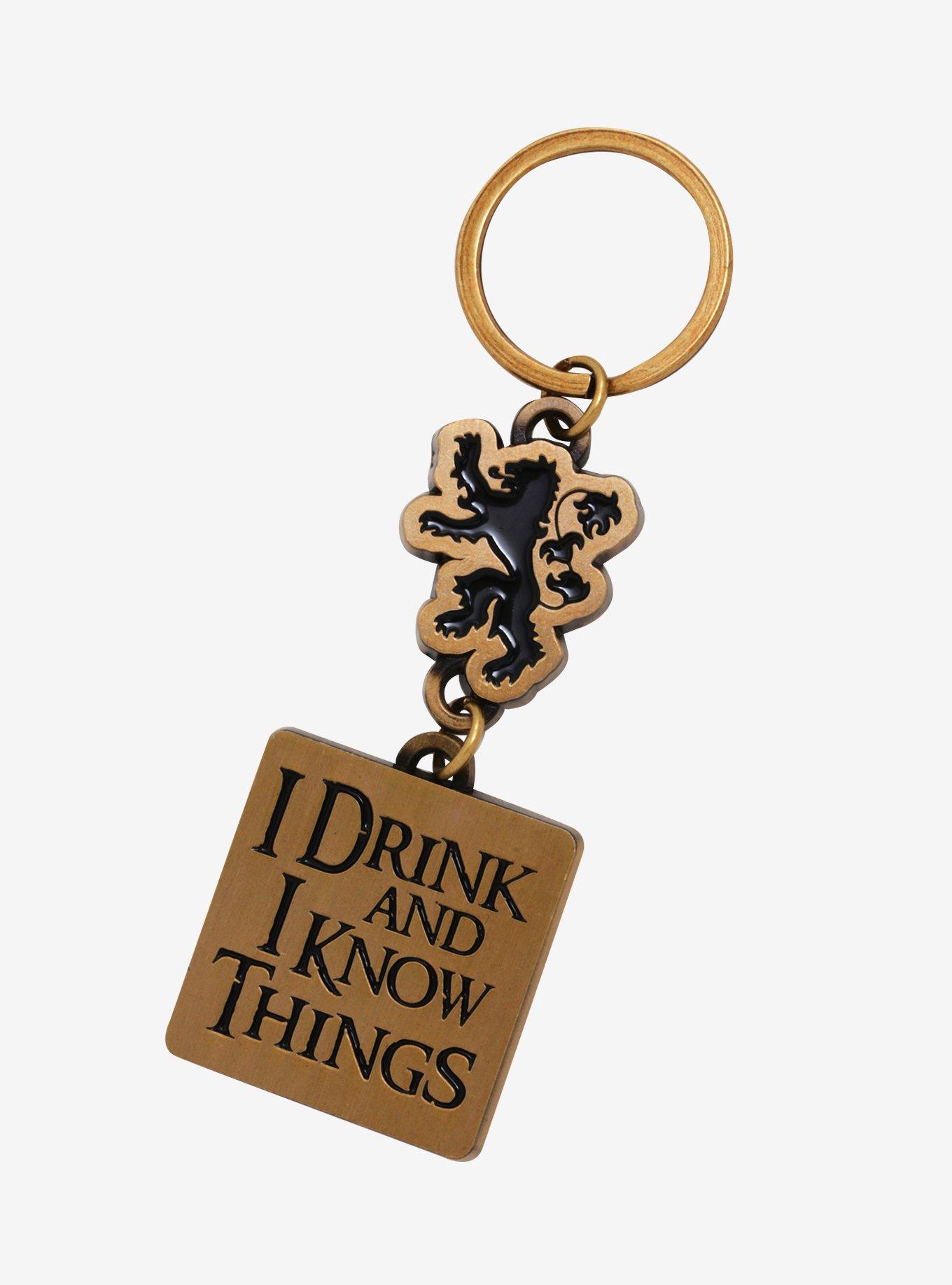 Game Of Thrones I Drink Key Chain - BoxLunch Exclusive, , hi-res
