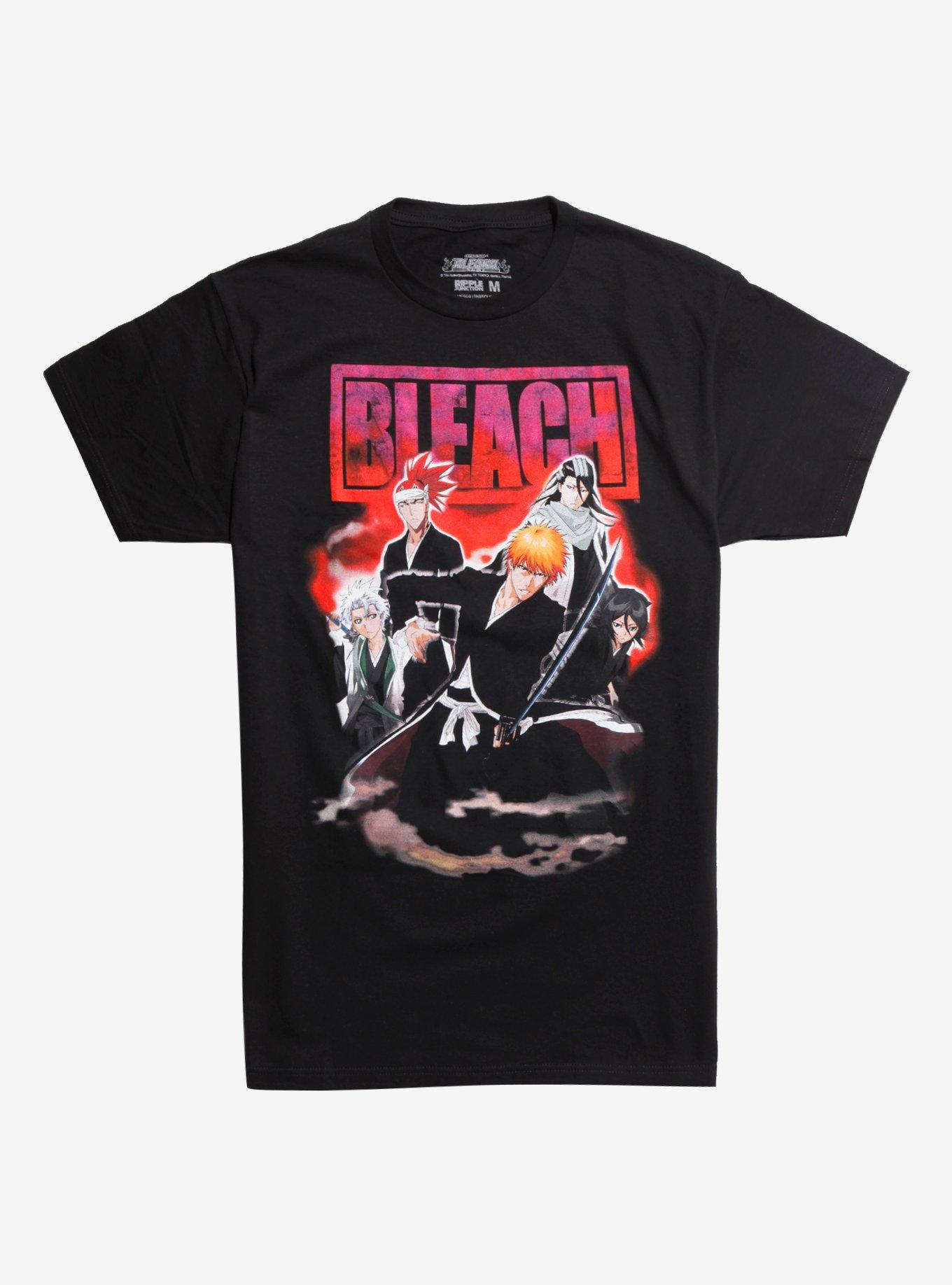 Bleach Characters Group T-Shirt, BLACK, hi-res