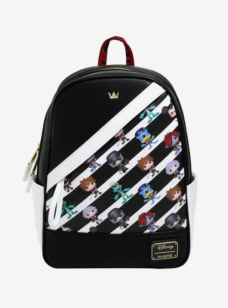 Loungefly Funko Crown Monogram Mini Backpack Loungefly Funko Crown Logo Mini Backpack Black Blue  main image 4