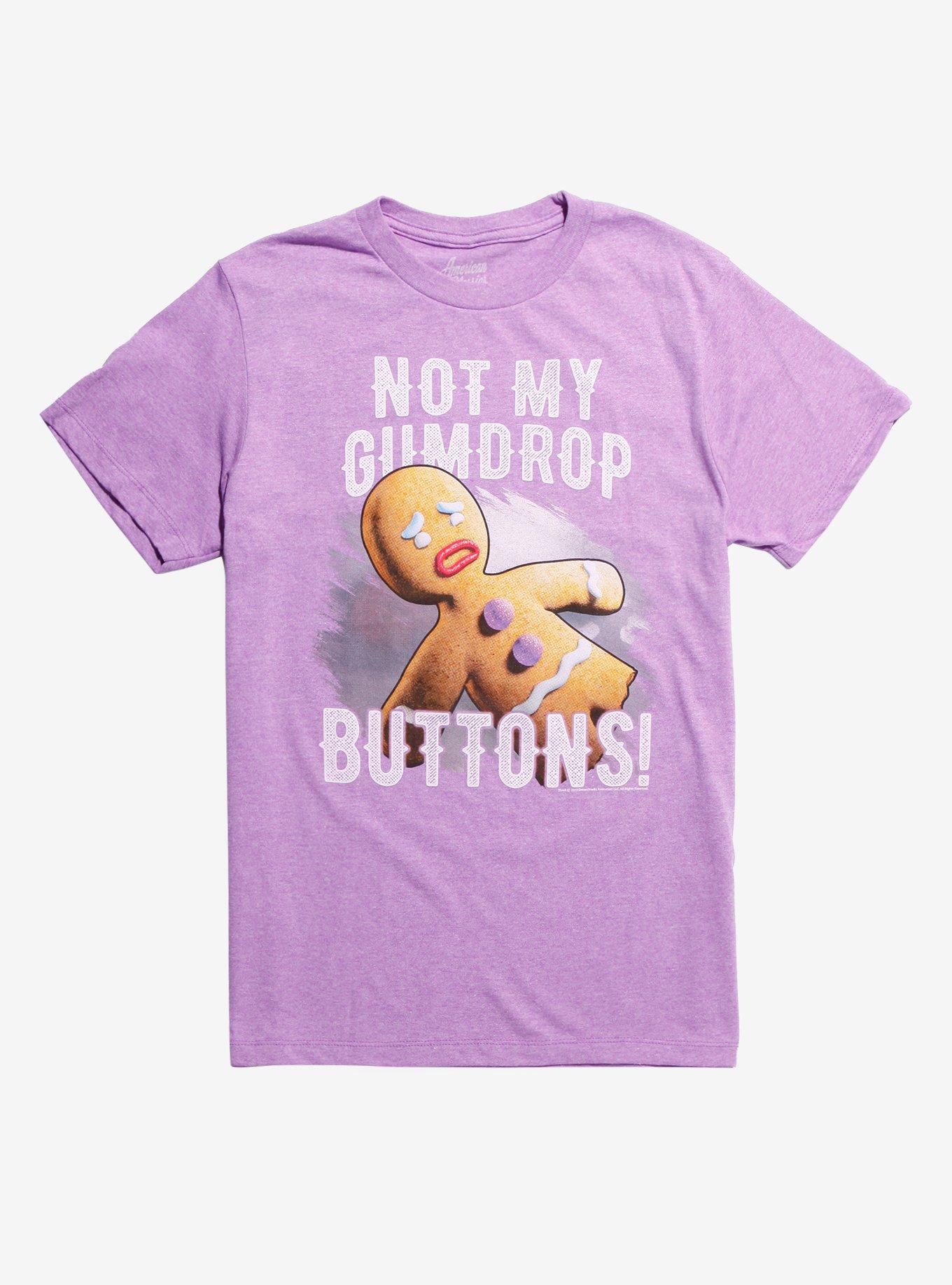 Shrek Gingerbread Man Gumdrop Buttons T-Shirt, MULTI, hi-res