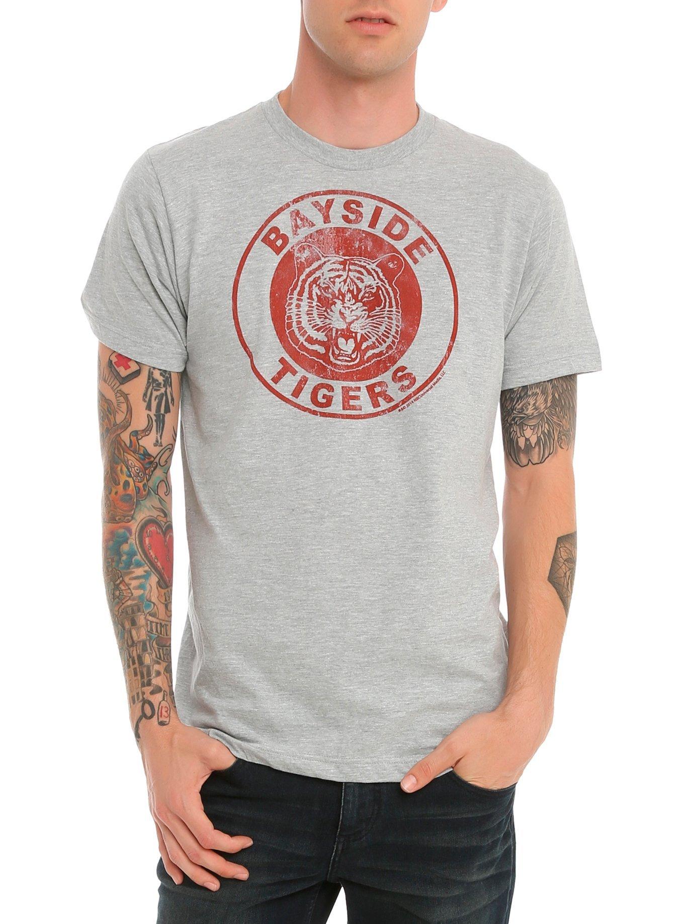 Saved By The Bell Bayside Tigers T-Shirt, GREY, hi-res