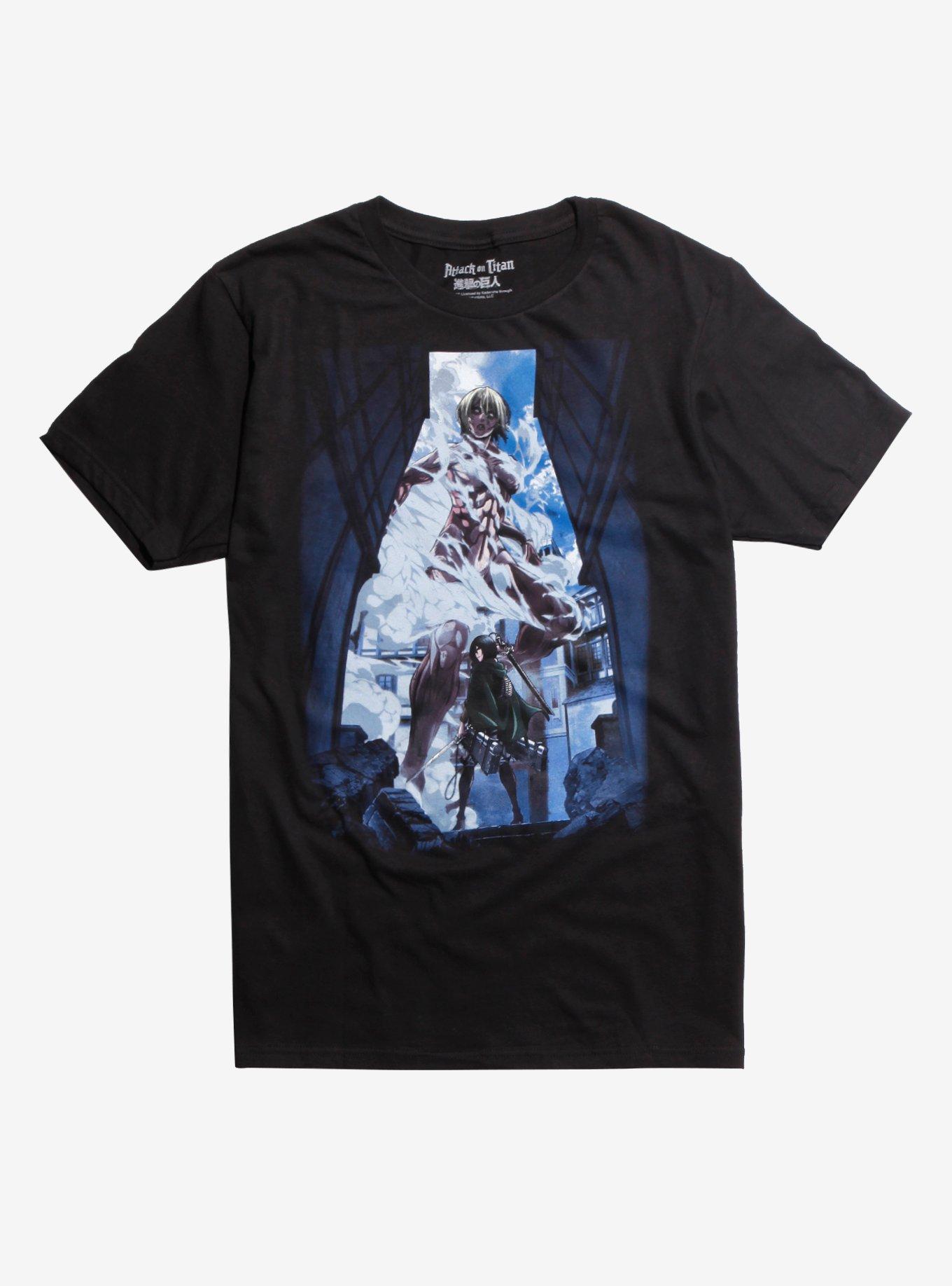 Attack On Titan Female Titan Mikasa T-Shirt, BLACK, hi-res