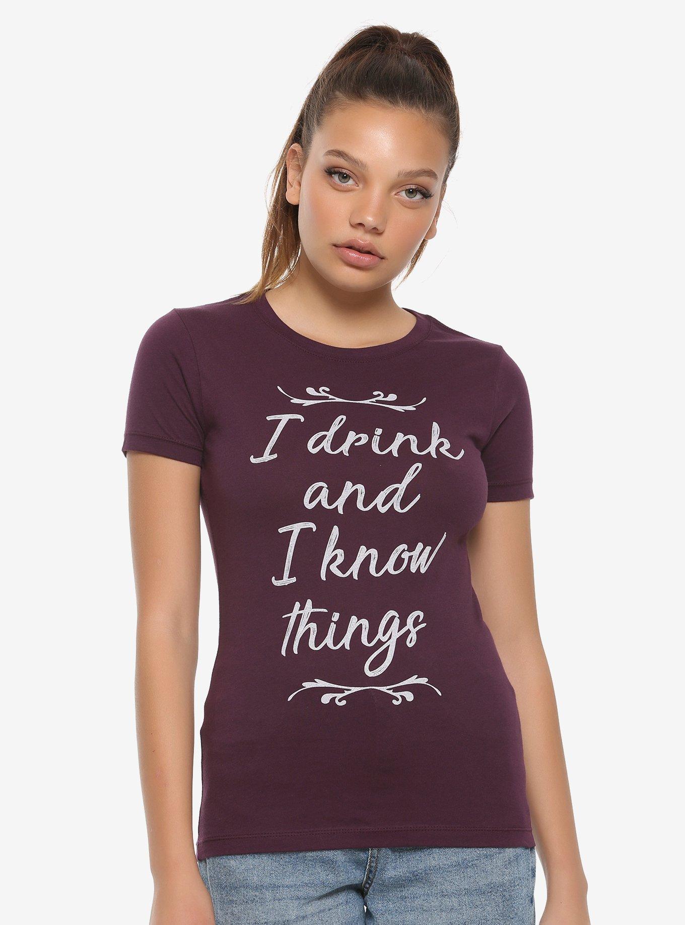 Game Of Thrones I Drink And I Know Things Girls T-Shirt, WHITE, hi-res