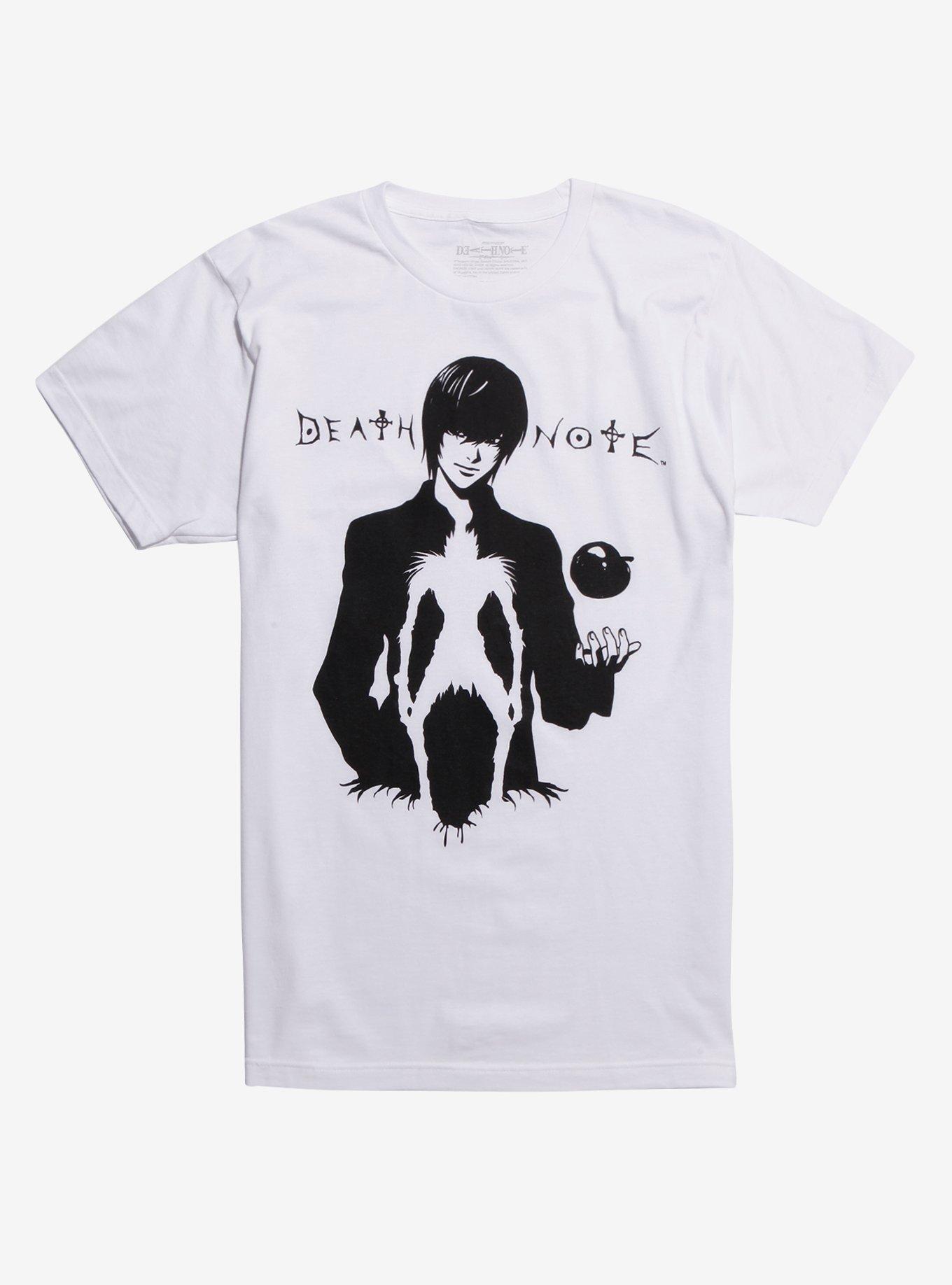 Death Note Light Yagami & Ryuk T-Shirt, WHITE, hi-res