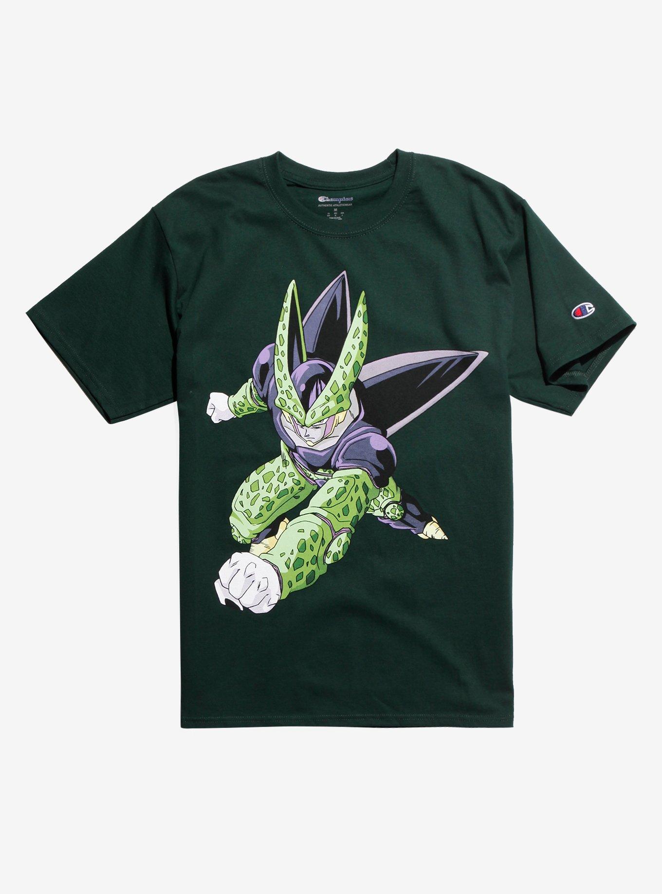 Dragon Ball Z Perfect Cell Dark Green Champion T-Shirt, MULTI, hi-res