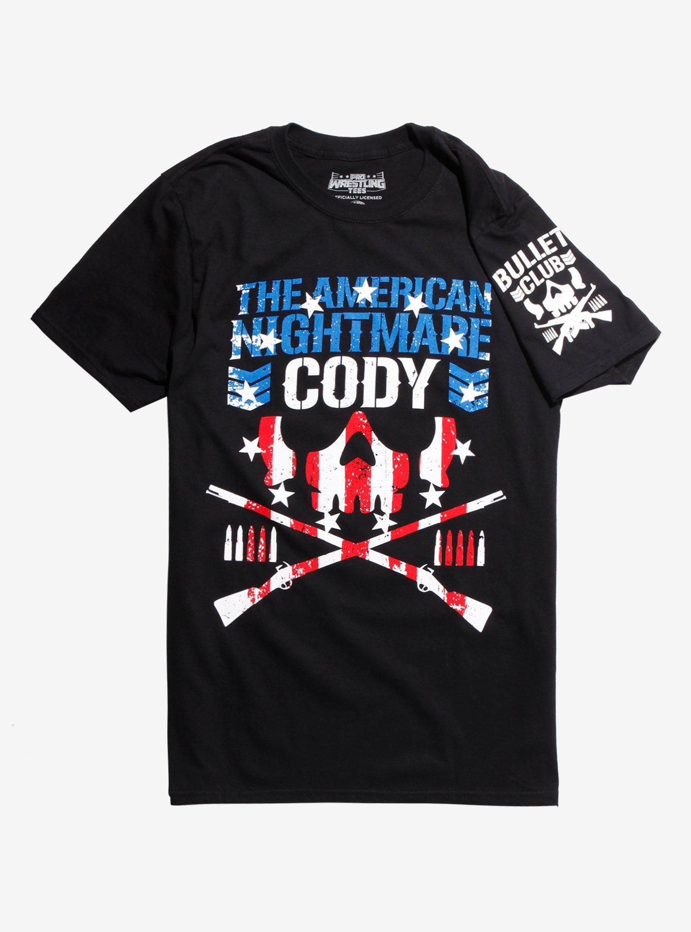 New Japan Pro-Wrestling The American Nightmare Cody T-Shirt Hot Topic Exclusive, BLACK, hi-res
