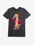One Piece Straw Hat Luffy T-Shirt, GREY, hi-res