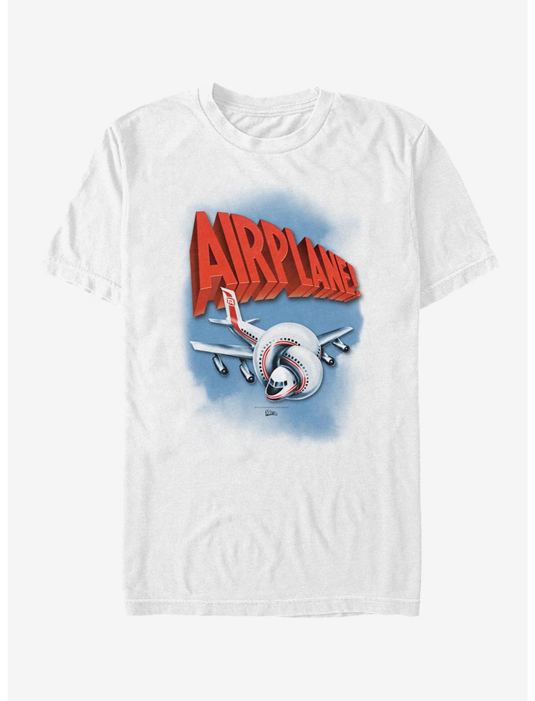 Airplane Poster T-Shirt, WHITE, hi-res