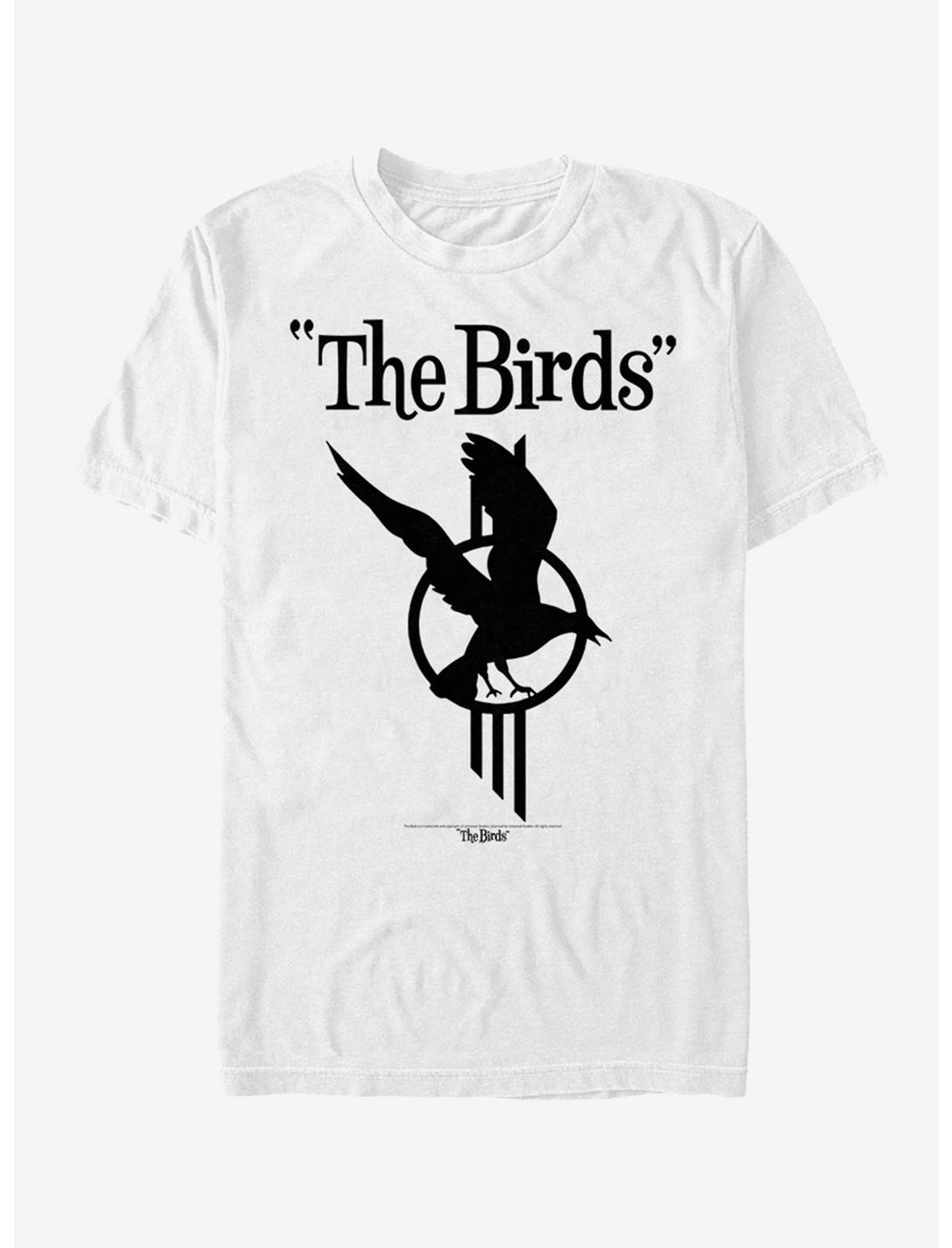 The Birds Poster T-Shirt, WHITE, hi-res