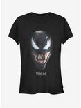 Marvel Big Face Venom Girls T-Shirt, BLACK, hi-res