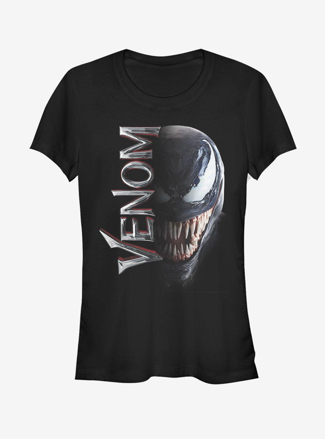 Marvel Venom Split Girls T-Shirt, BLACK, hi-res