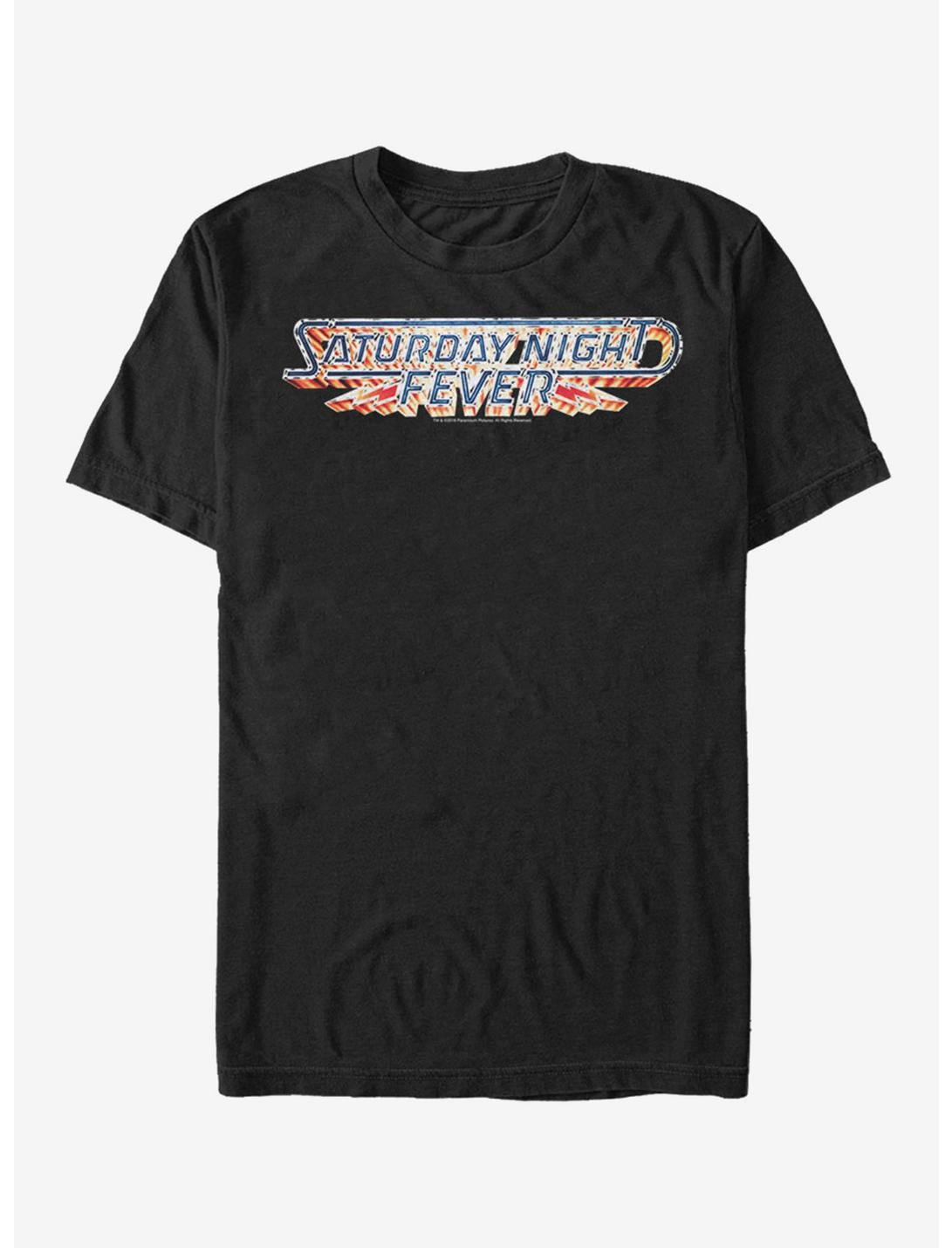 Saturday Night Fever Logo T-Shirt, BLACK, hi-res