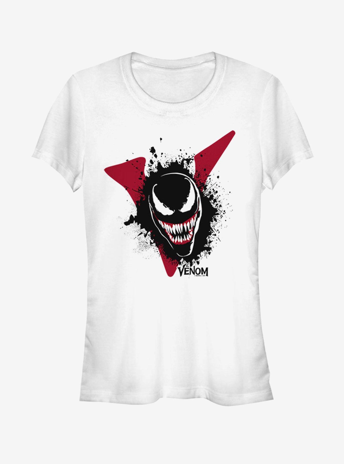 Marvel Big V Venom Girls T-Shirt, WHITE, hi-res