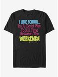 Saved By the Bell I Like School T-Shirt, BLACK, hi-res