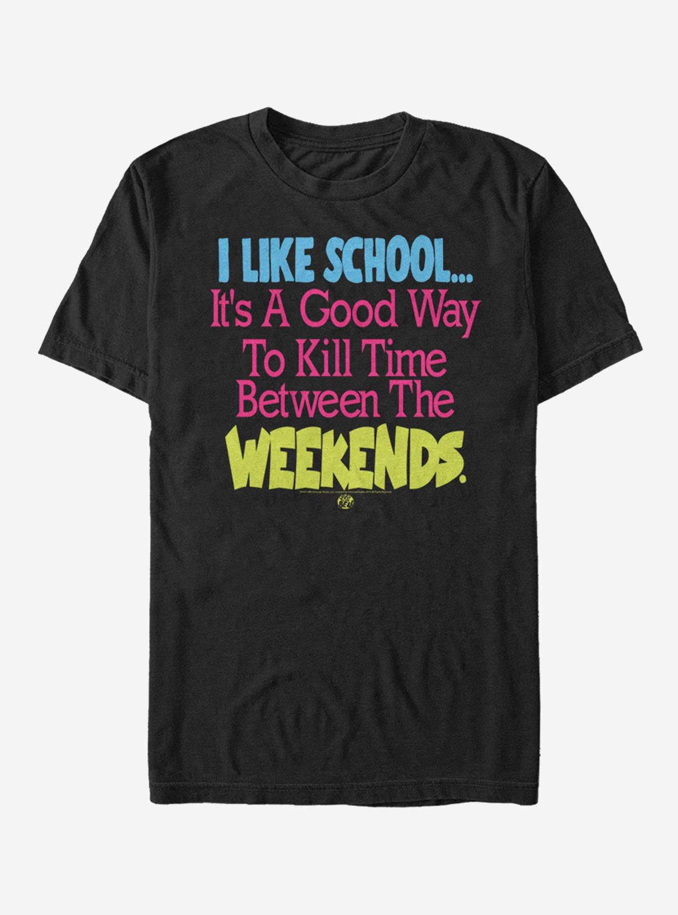 Saved By the Bell I Like School T-Shirt, BLACK, hi-res