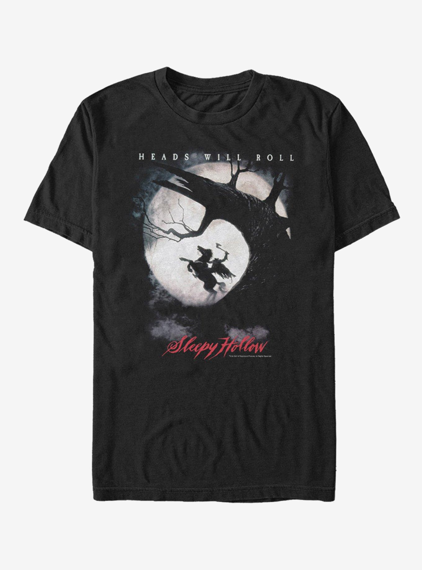 Sleepy Hollow Heads Will Roll T-Shirt, BLACK, hi-res