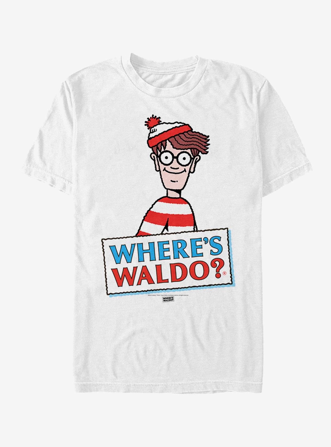 Where's Waldo Poster T-Shirt, WHITE, hi-res