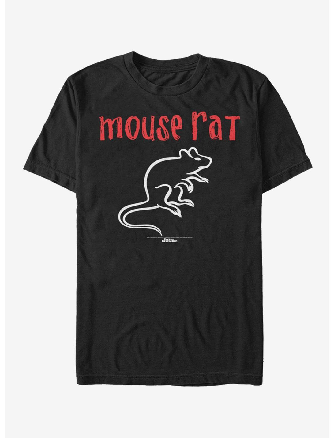 Parks & Recreation Mouse Rat T-Shirt, BLACK, hi-res