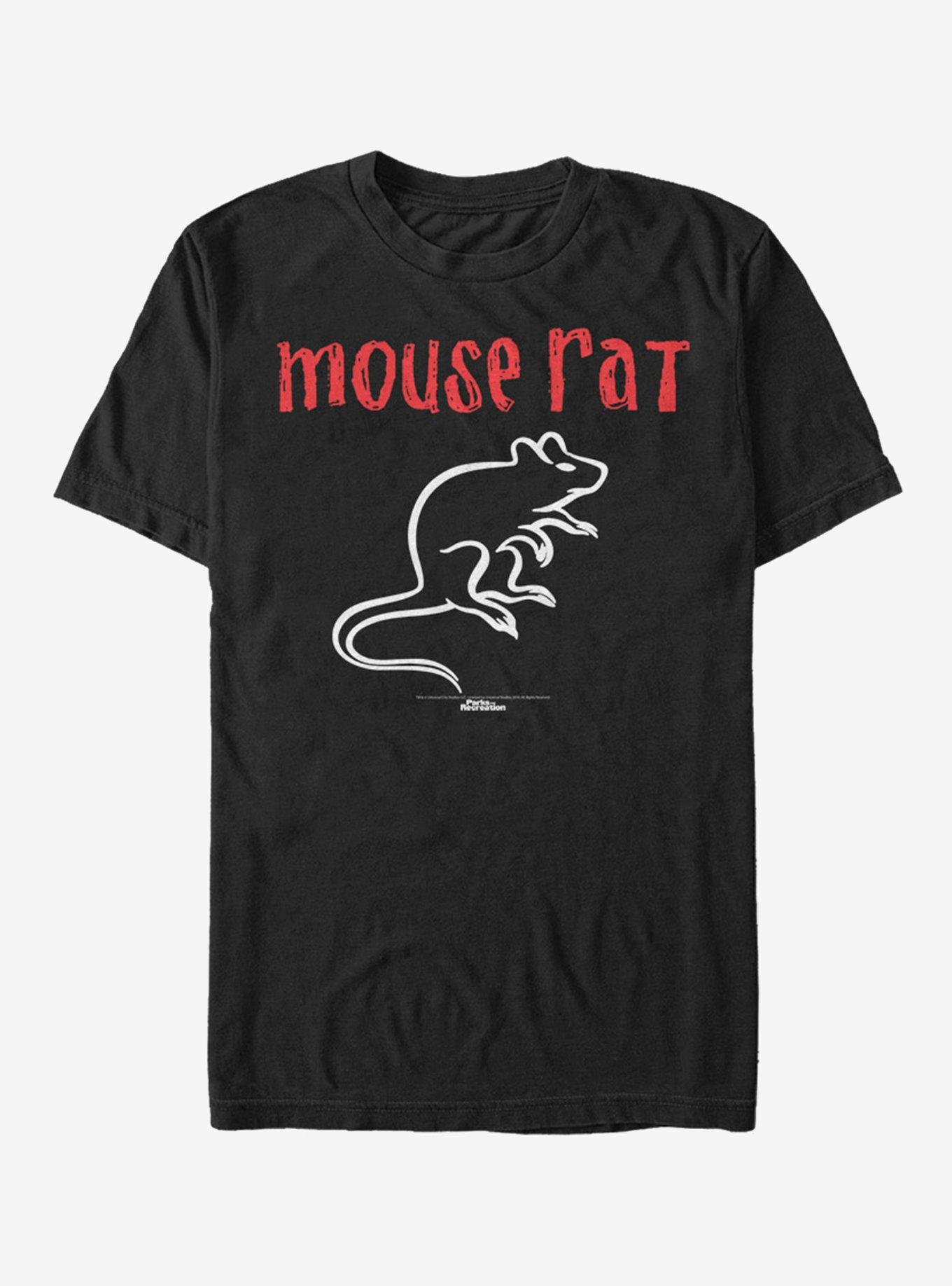 Parks & Recreation Mouse Rat T-Shirt, BLACK, hi-res