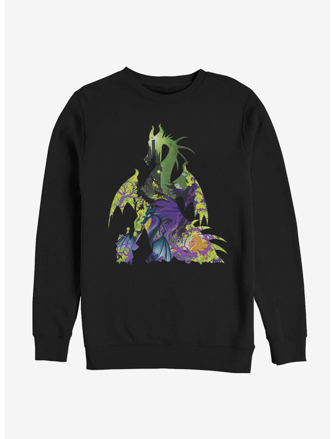 Disney Sleeping Beauty Maleficent Dragon Form Sweatshirt, BLACK, hi-res