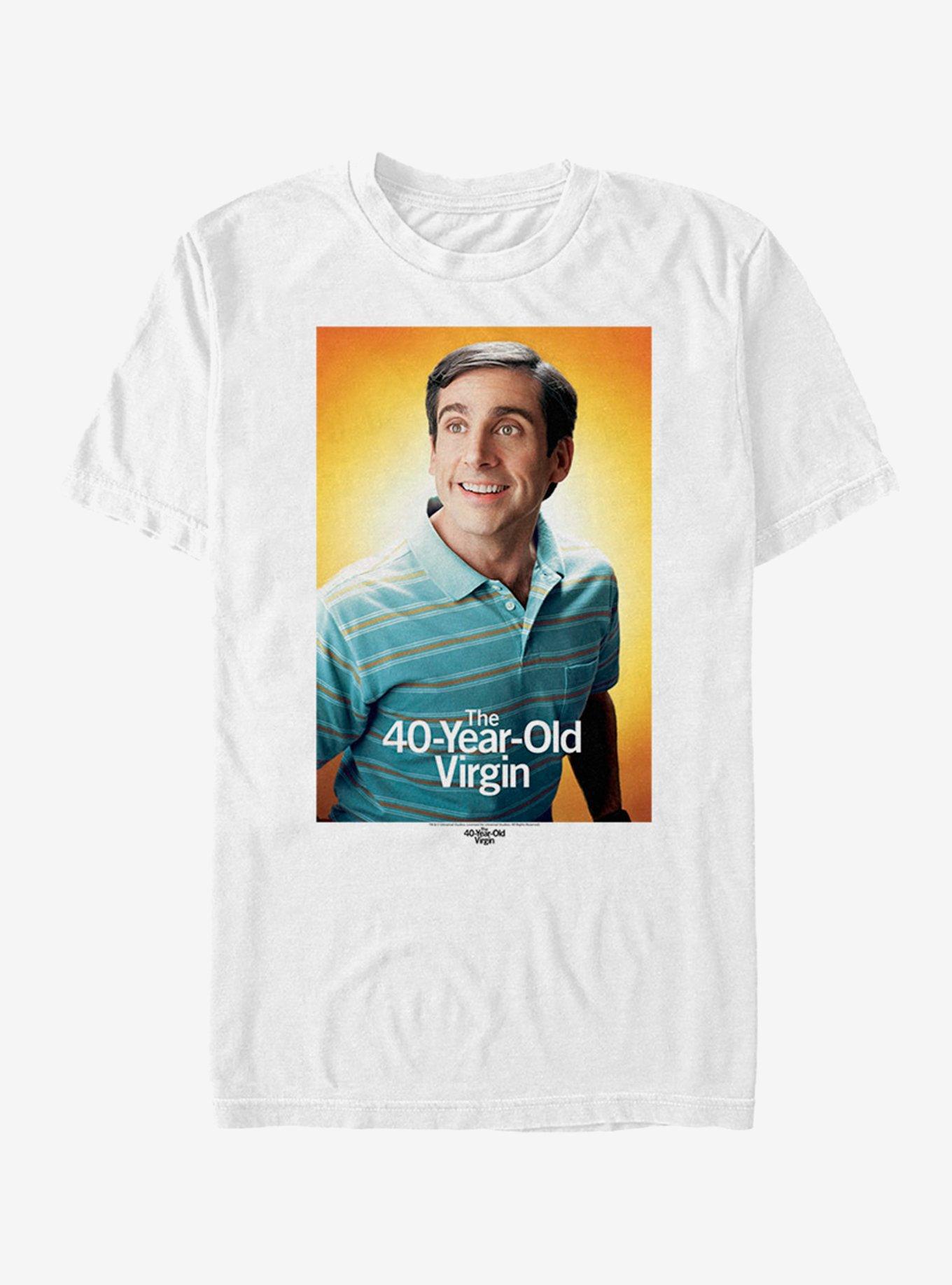 40 Year Old Virgin Poster T-Shirt, WHITE, hi-res