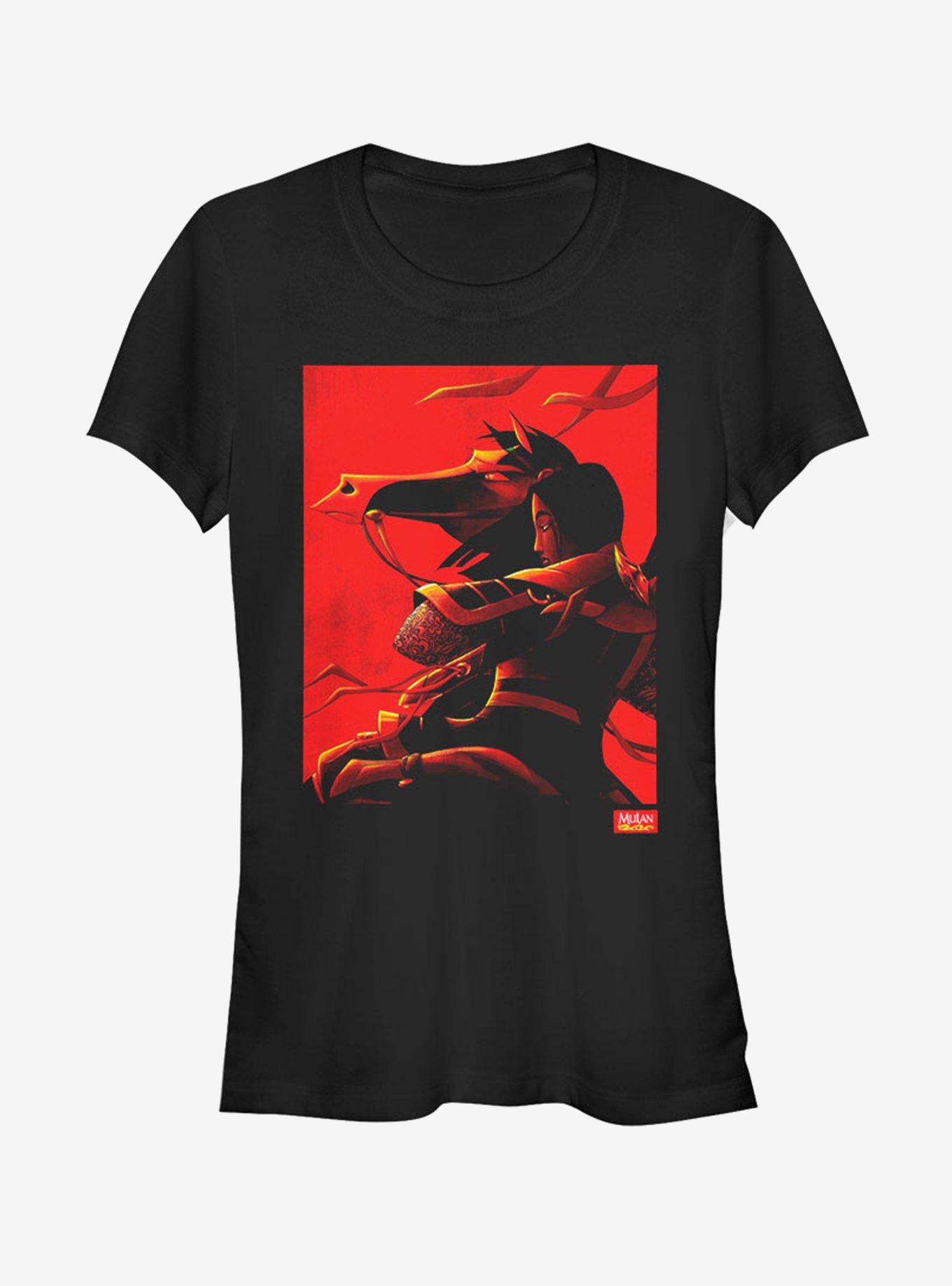 Disney Mulan Poster Girls T-Shirt, BLACK, hi-res