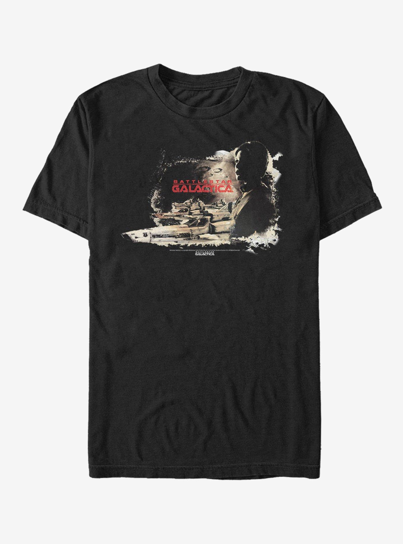 Battlestar Galactica Battlestar Poster T-Shirt, , hi-res