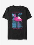 Miami Vice Flamingo T-Shirt, BLACK, hi-res
