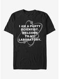 Parks & Recreation Party Scientist T-Shirt, BLACK, hi-res