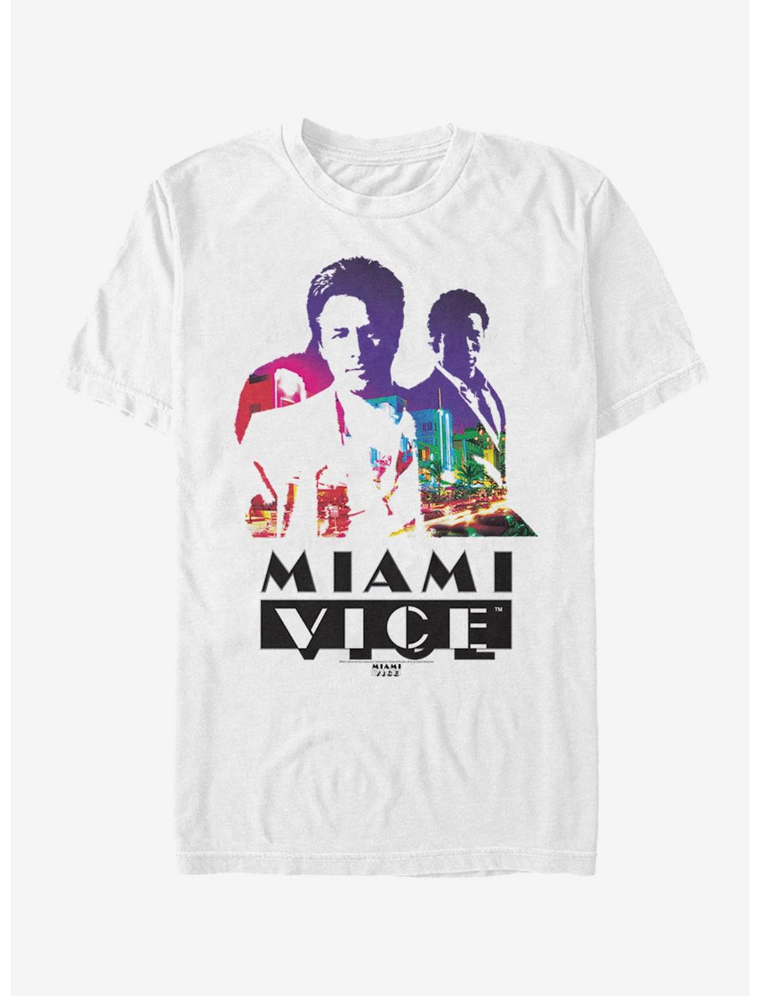 Miami Vice Poster T-Shirt, WHITE, hi-res