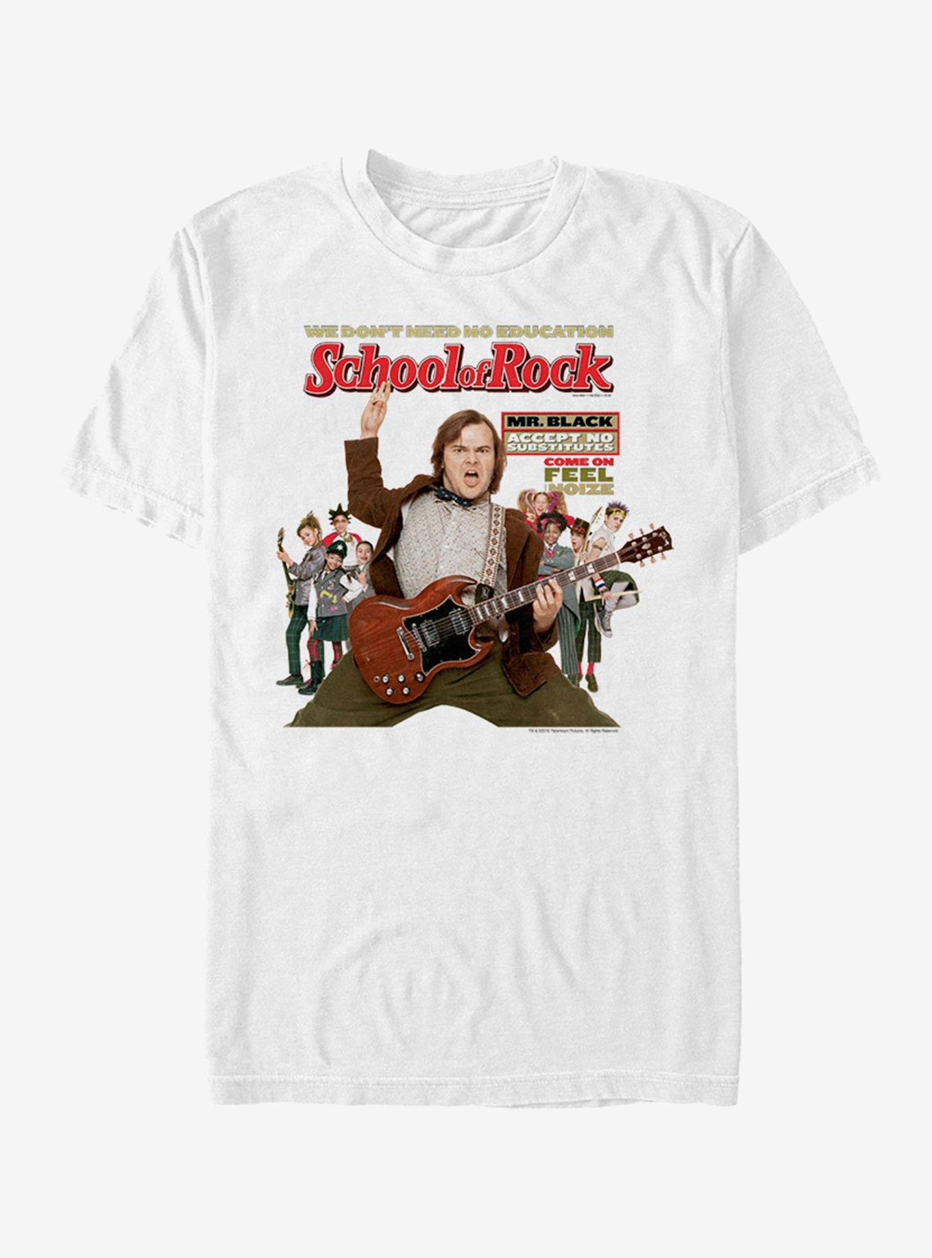 School of Rock Poster T-Shirt, WHITE, hi-res