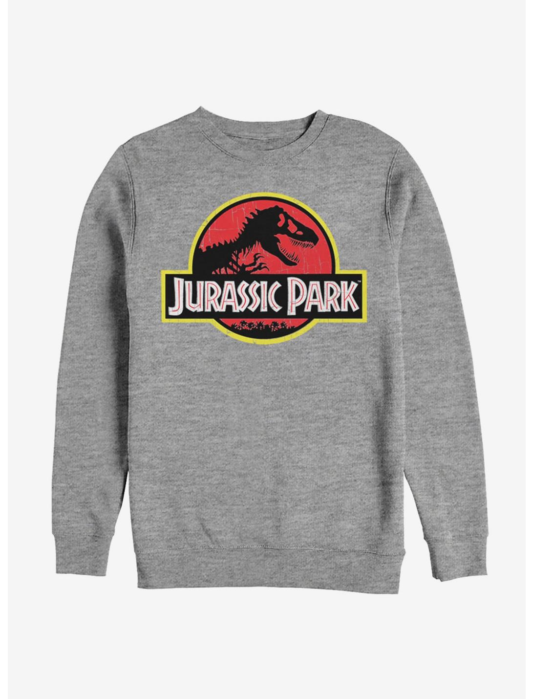 Jurassic Park Logo Sweatshirt, ATH HTR, hi-res
